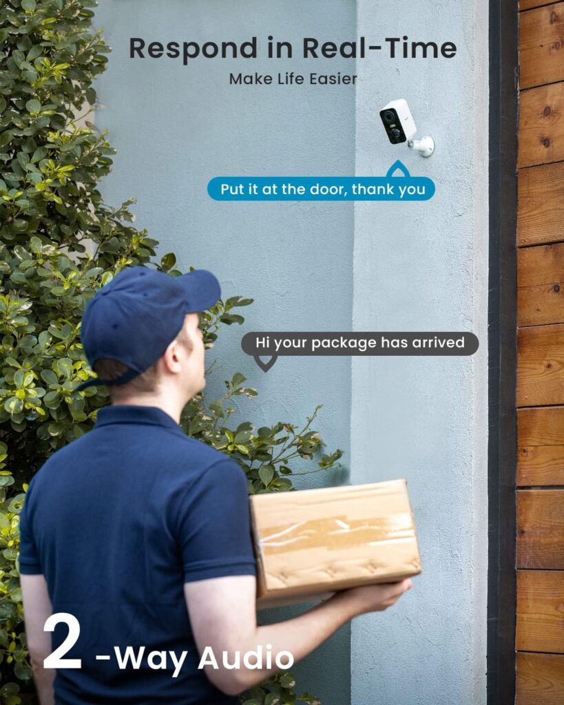Amazon.com : ieGeek Security Cameras Wireless Outdoor, 2K 3MP Battery Powered WiFi Security Camera with Spotlight  Siren Alarm, 2-Way Audio, Color Night Vision, AI Detection for Home Security, Works with Alexa : Electronics