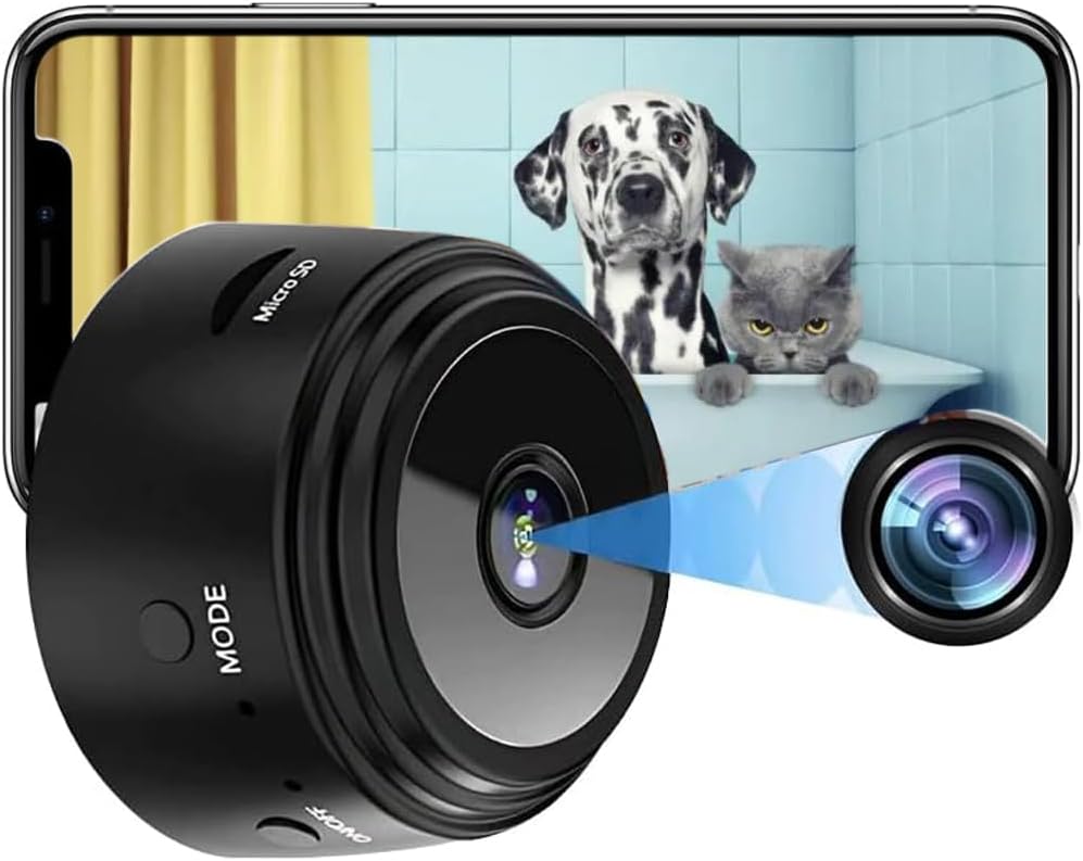 1080P WiFi Camera, 2.4G Smart Indoor Pet Dog Cat Cam, Phone APP,Security Camera with Motion Detection, Cameras for Home, Dome Cameras for Surveillance