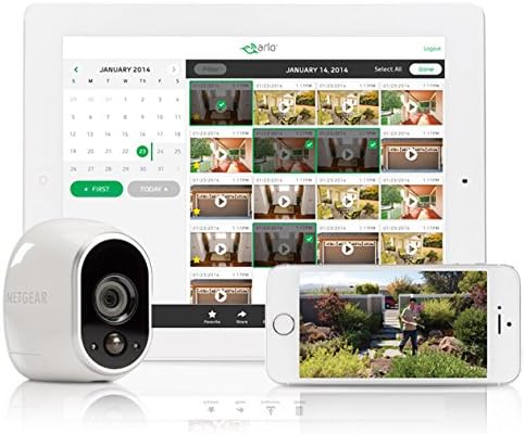 Arlo - Wireless Home Security | Night vision, Indoor/Outdoor, HD Video, Wall Mount | Includes Cloud Storage  Required Base Station | 1-Camera System (VMS3130)