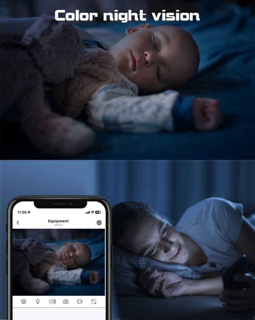 Indoor Camera,2K Cameras for Home Security, Pet Camera with phone App,Security Camera Indoor Wireless,Smart Pan Tilt Camera for Baby Monitor,2-Way Audio, Night Vision, Auto Tracking, Motion Detection
