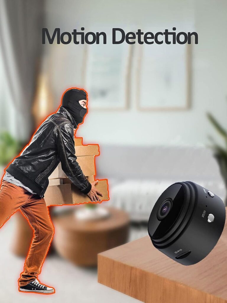 senri Mini Security Camera, 1080P HD WiFi Home Indoor Outdoor Camera for Baby/Pet/Nanny, IP Camera Remote Viewing for Security with iOS,Android Phone APP